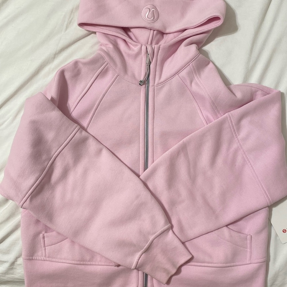 LULULEMON OVERSIZED SCUBA FULL ZIP - Meadowsweet Pink - XS/S -NEW W TAG DETACHED